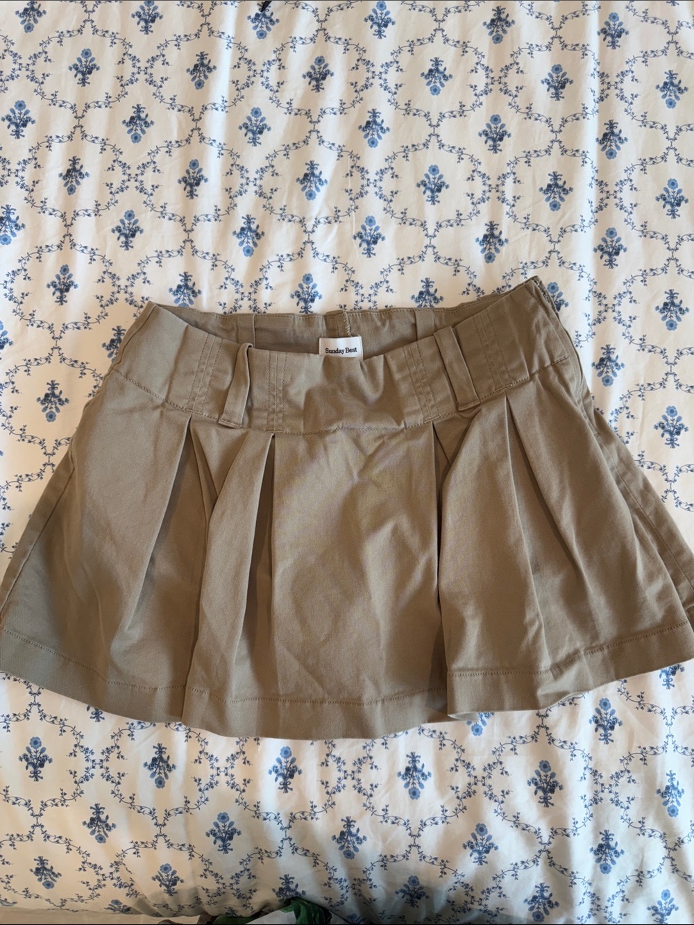 Aritzia low rise pleated skirt